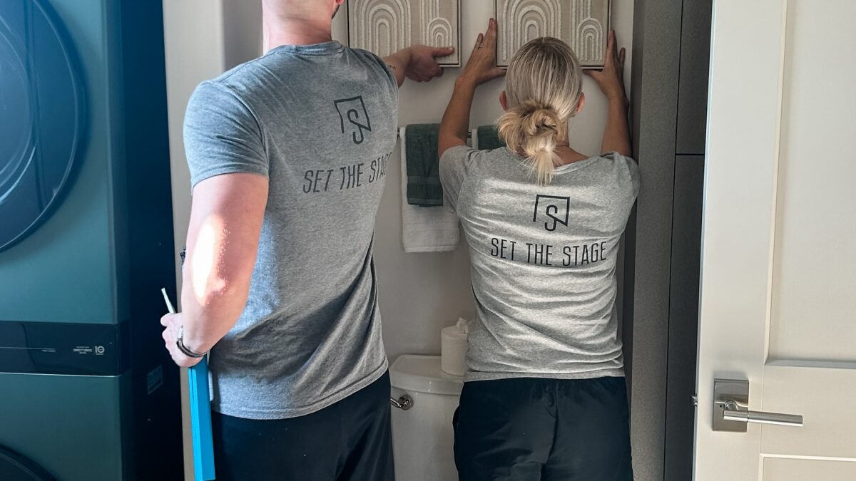 Home Stagers Hanging Artwork